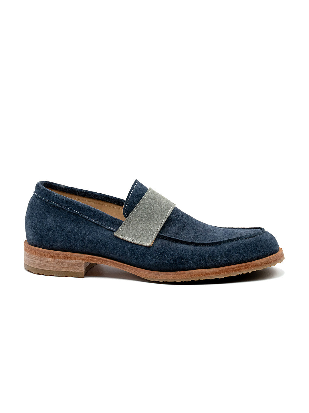 Esquivel Men\'s Blue Suede Handmade Oxford Lace-Up Dress Shoes US 9.5 New Pure Handmade Blue Suede Leather Brogue Lace Up Shoes  main image 3
